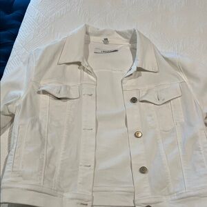 J Brand Classic White Jean Jacket